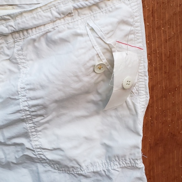 *GAP* Cropped Cargo pants White Size 4 - Picture 6 of 7